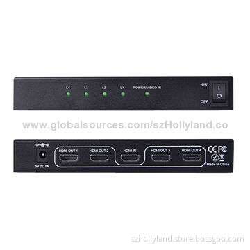 HDMI Splitters, 1.3, 1x4, 4 Seconds Recovery Time, 12-bit Deep Color
